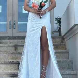 Elegant White Evening Gown